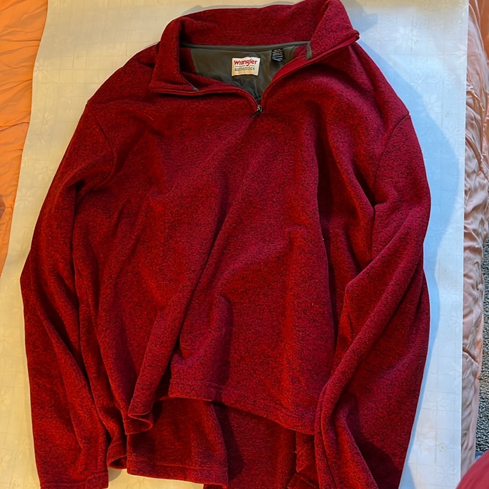 Wrangler Red Quarterzip 3X Red